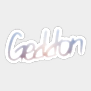 Geddon (Blur) Sticker